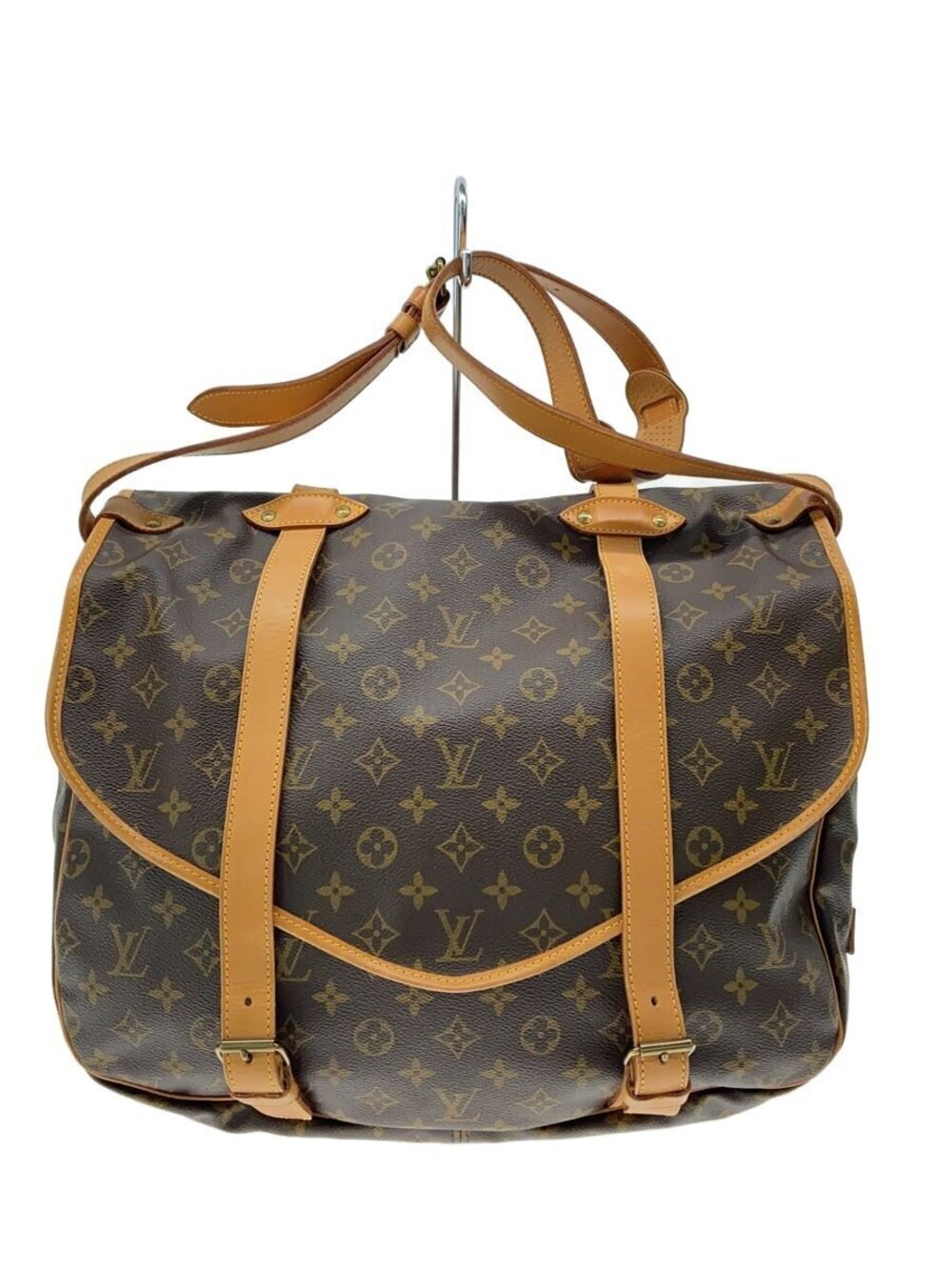 LOUIS VUITTON Saumur Monogram Canvas Brown